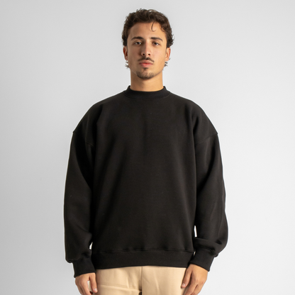 Drop Shoulder Sweatshirt - Black