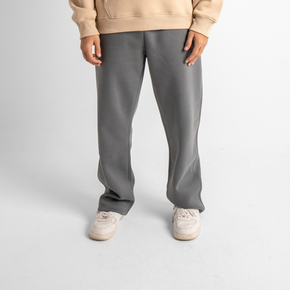 Relaxed Sweatpants Framed Pockets - Grey