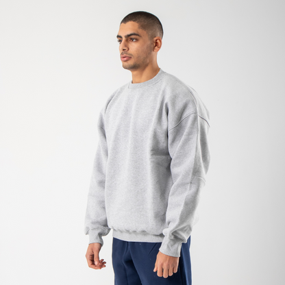 Drop Shoulder Sweatshirt - Light Grey