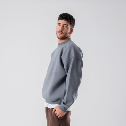 Drop Shoulder Sweatshirt - Grey