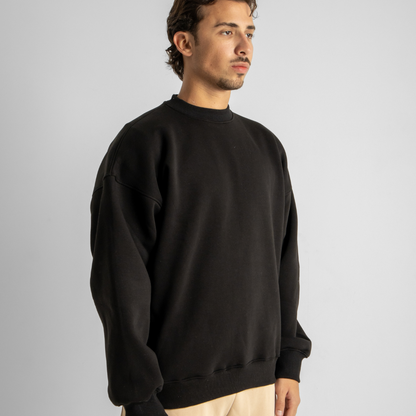 Drop Shoulder Sweatshirt - Black