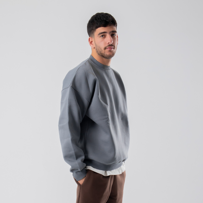 Drop Shoulder Sweatshirt - Grey