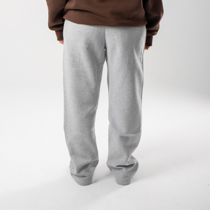 Straight Leg Sweatpants - Light Grey