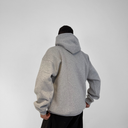 Drop Shoulder Hoodie - Light Grey