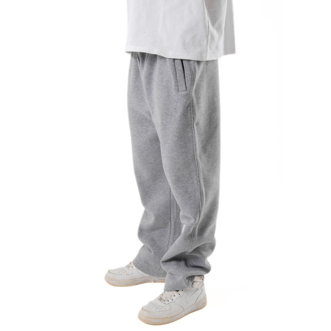 Relaxed Sweatpants Framed Pockets - Light Grey