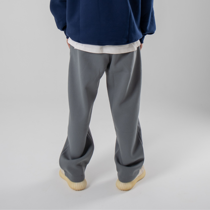 Straight Leg Sweatpants - Grey