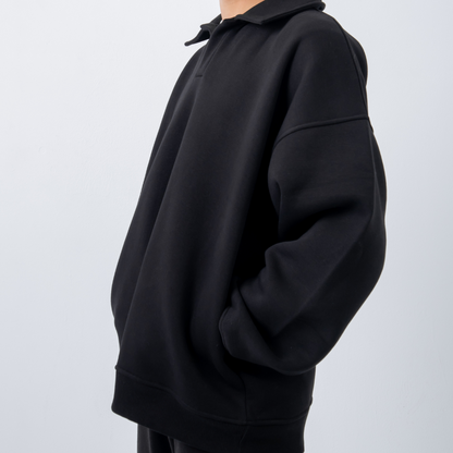 Polo Crewneck - Black