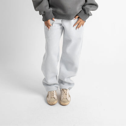 Relaxed Sweatpants Framed Pockets - White