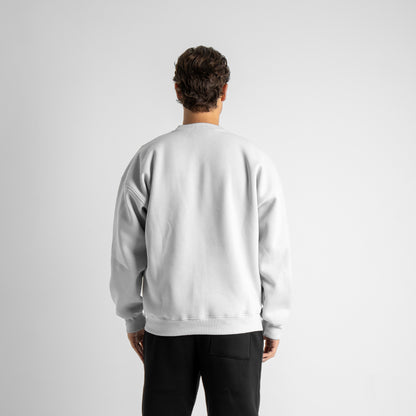 Drop Shoulder Sweatshirt - White